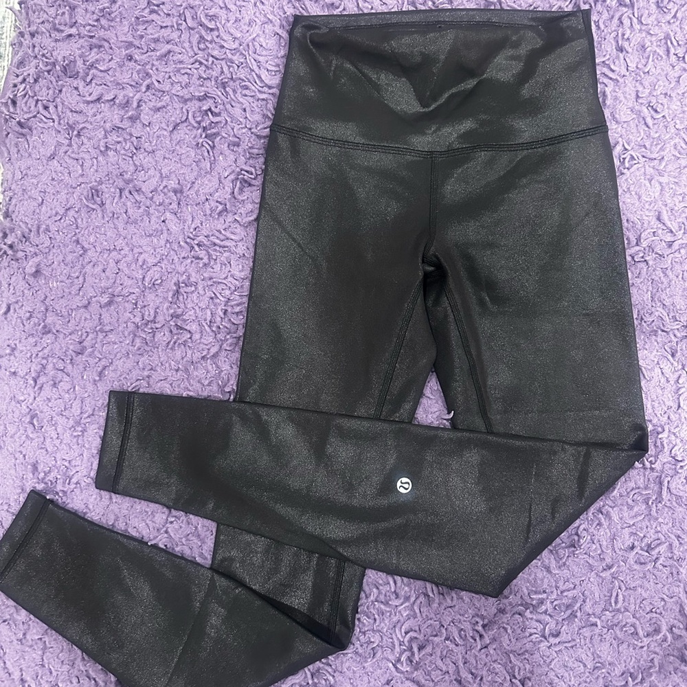 Lululemon Black Shiny Leggings